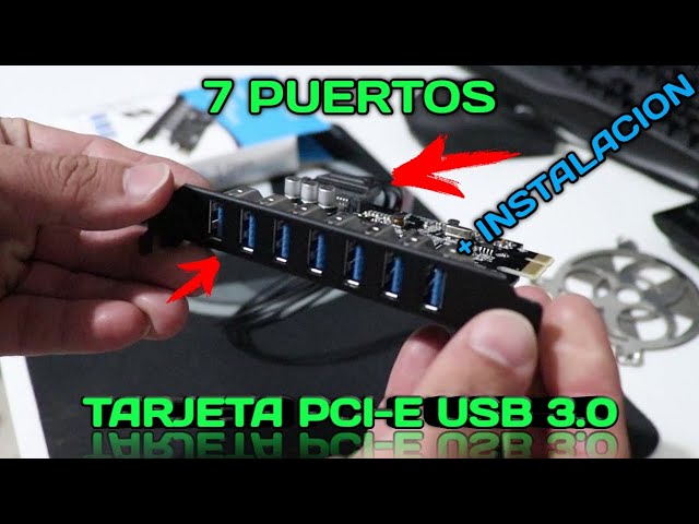 Vídeo relacionado con FARBOKO Tarjeta USB 3.0 de 4 puertos 5 Gbps, PCIe USB 3.2 (USB 3.1) Gen1 tarjeta de expansión para PC de sobremesa Windows XP/Vista 7/8/8.1 MAC OS 10.8.2 Above
