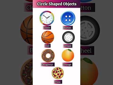 Circle shape objects #educational #viral