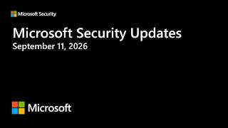 Security Update Release Summary September 2026