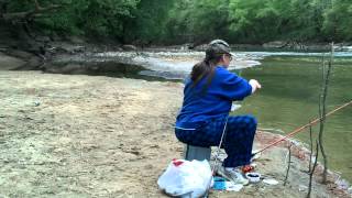 preview picture of video 'Trace Branch Middle Fork Kentucky River in the Buckhorn Lake backwater 4/17/2012'