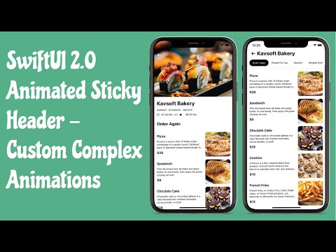 SwiftUI 2.0 Animated Sticky Header With Scrollable Tabs - Complex Animations - SwiftUI Tutorials
