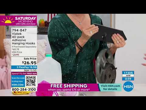 Viatek 40pack Adhesive Hanging Hooks