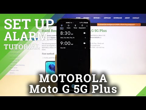 How to Set Up Alarm Clock on MOTOROLA Moto G 5G Plus – Open Alarm Clock Settings