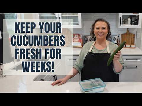 How To Keep Your Cucumbers FRESH For Weeks!