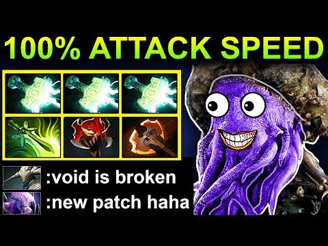 100 % ATTACK SPEED FACELESS VOID - PATCH 7.17 DOTA 2 NEW META GAMEPLAY #133