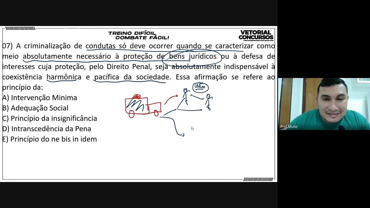 RESOLUÇÃO DE QUESTÕES | DIREITO PENAL | PROFESSOR MUNIZ
