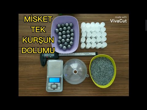 12 KALİBRE DÖKME MİSKET TEK KURŞUN  DOLUM (shotgun cartridge refill)(تعبئة الخرطوشة مطاردة الخنازير)