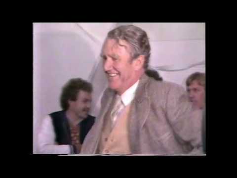 Post Match 1982 Preliminary Final Malcolm Fraser Rod Austin David Parkin in locker room