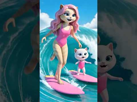 The Kitten Who Fears No Wave #cats #cat #kitten #kitty #cute #story #catlover