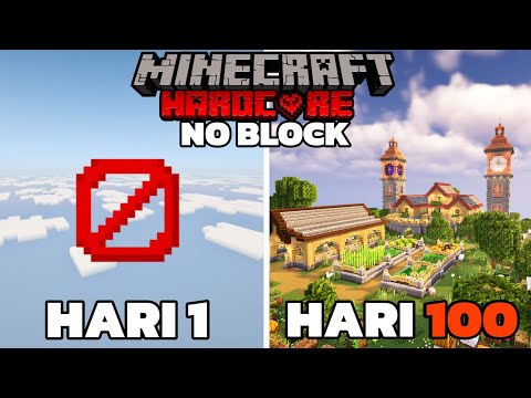 100 Hari Minecraft Hardcore No Block