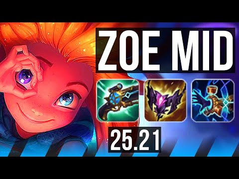 ZOE vs YONE (MID) | 16/1/16, 57k DMG, Legendary | KR Master | 25.21