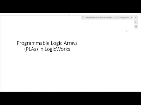 LogicWorks PLA Tutorial