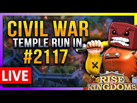 Civil War: Temple Rallies😬 LIVE! 🔴 #2117 Rise of Kingdoms ROK