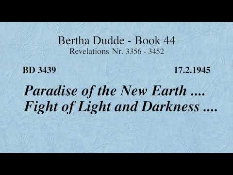 BD 3439 - PARADISE OF THE NEW EARTH .... FIGHT OF LIGHT AND DARKNESS ....