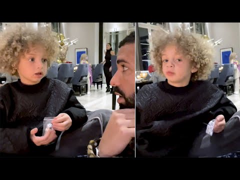 Drake's Son Adonis Graham Teaches Him How To Speak French at Grandma's B-Day Party! 😆