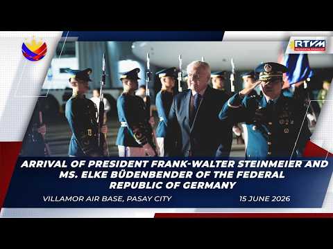 Arrival of President Frank-Walter Steinmeier and Ms. Elke Büdenbender of Germany