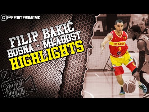 Filip Bakić #9 || KK Bosna KK Mladost || Offensive and Defensive Highlights