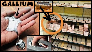 Melting Metal In Your Hand - Gallium - Bulk  Copper Heat Exchanges - ASMR Metal Melting - BigStackD