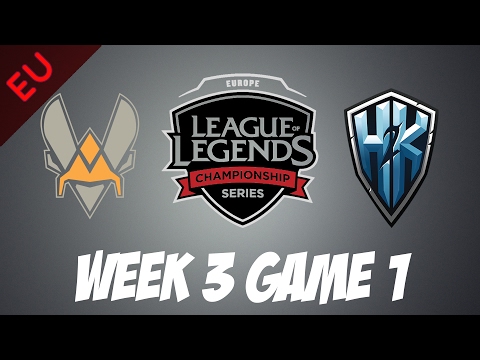 Vitality vs. H2k | Game 1 | HIGHLIGHTS | EU LCS W3D2 2017 Spring split