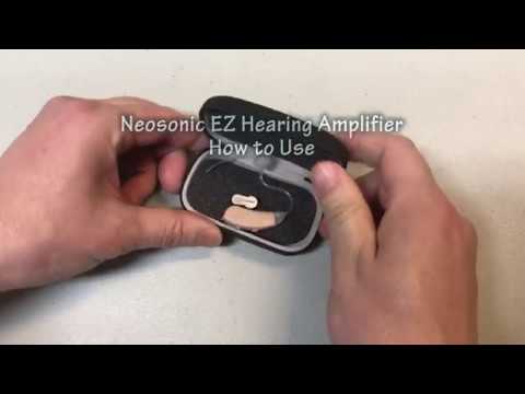 Neosonic EZ hearing amplifier how to use