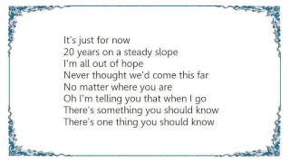 Cloud Control - Just for Now Lyrics