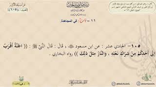 رياض الصالحين : الحديث (105) باب في المجاهدة || د. ماهر ياسين الفحل image