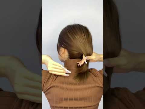 Claw Clip Hairstyle for Short & Medium Hair😍 #clawclip #hairstyles #hairhacks #shorts
