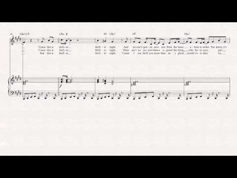 Horn - Thriller - Michael Jackson Sheet Music, Chords, & Vocals