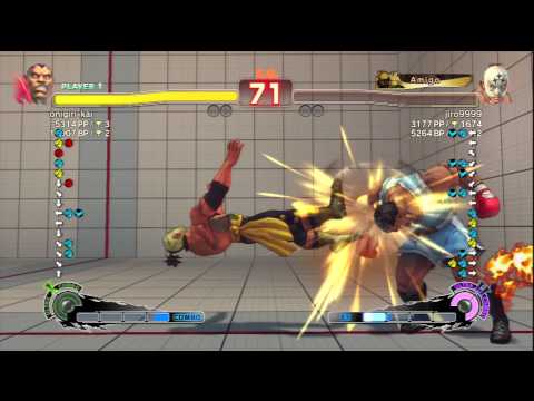 onigiri-kai (Balrog) Vs jiro9999 (El Fuerte) SSF4 AE Ranked Matches - PSN