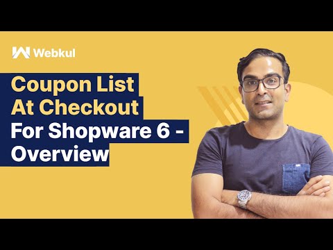 Coupon List at Checkout For Shopware 6 - Overview