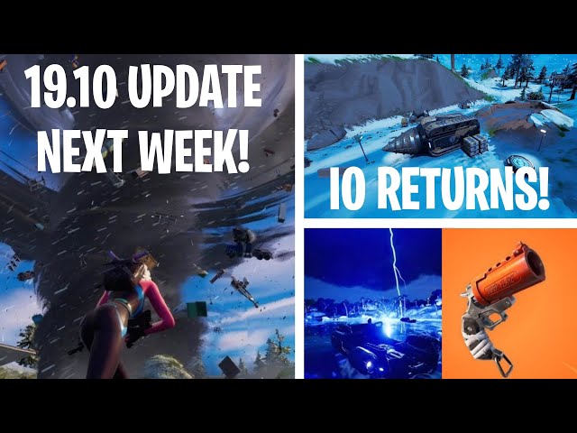 When Is The Weather Update In Fortnite When is the next Fortnite update (v19.10): Weather system, flare guns