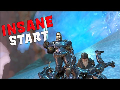 Claiming The BEST Cave On Center DAY 1! - Ark Survival Evolved