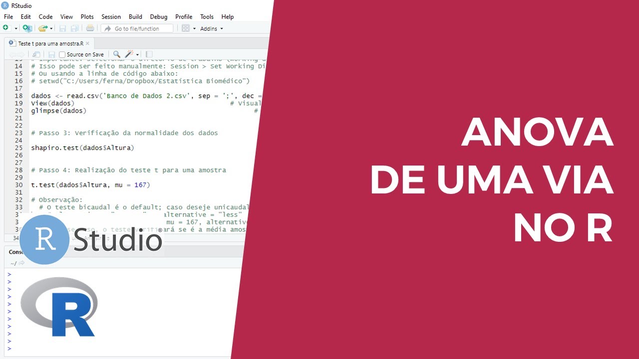 ANOVA de uma via no R