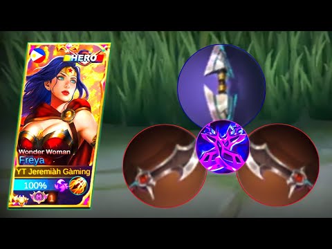 NEW ONE SHOT BUILD!!🔥 | BROKEN BUILD | TOP GLOBAL FREYA | FREYA BEST BUILD 2023 | MUST WATCH | MLBB✓