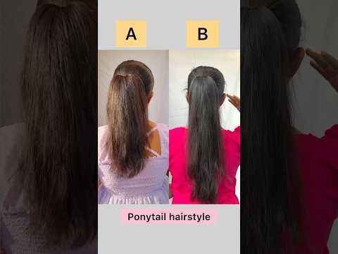 Which one is the best ponytail?#hacks #hairstyle #style #hair #hairtutorial #shorts #ytshorts #viral