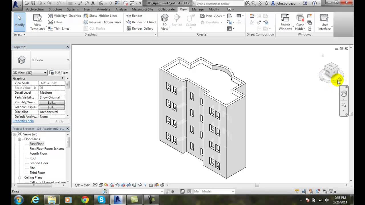 Revit 02-32 ViewCube
