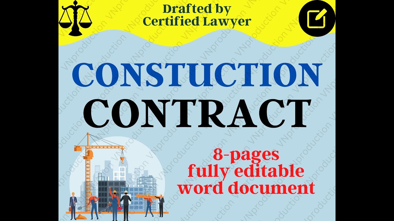 Construction Contract Building Contractor Agreement #construction #contract #agreement #vnproduction