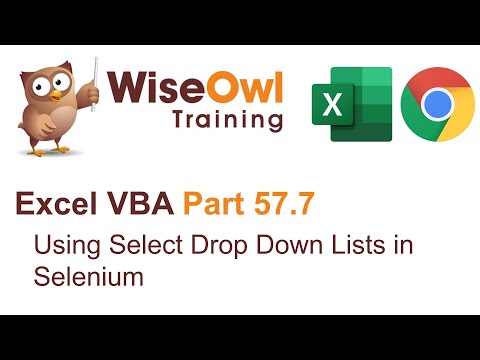 Excel VBA Introduction Part 57.7 - Using Select Drop Down Lists in Selenium