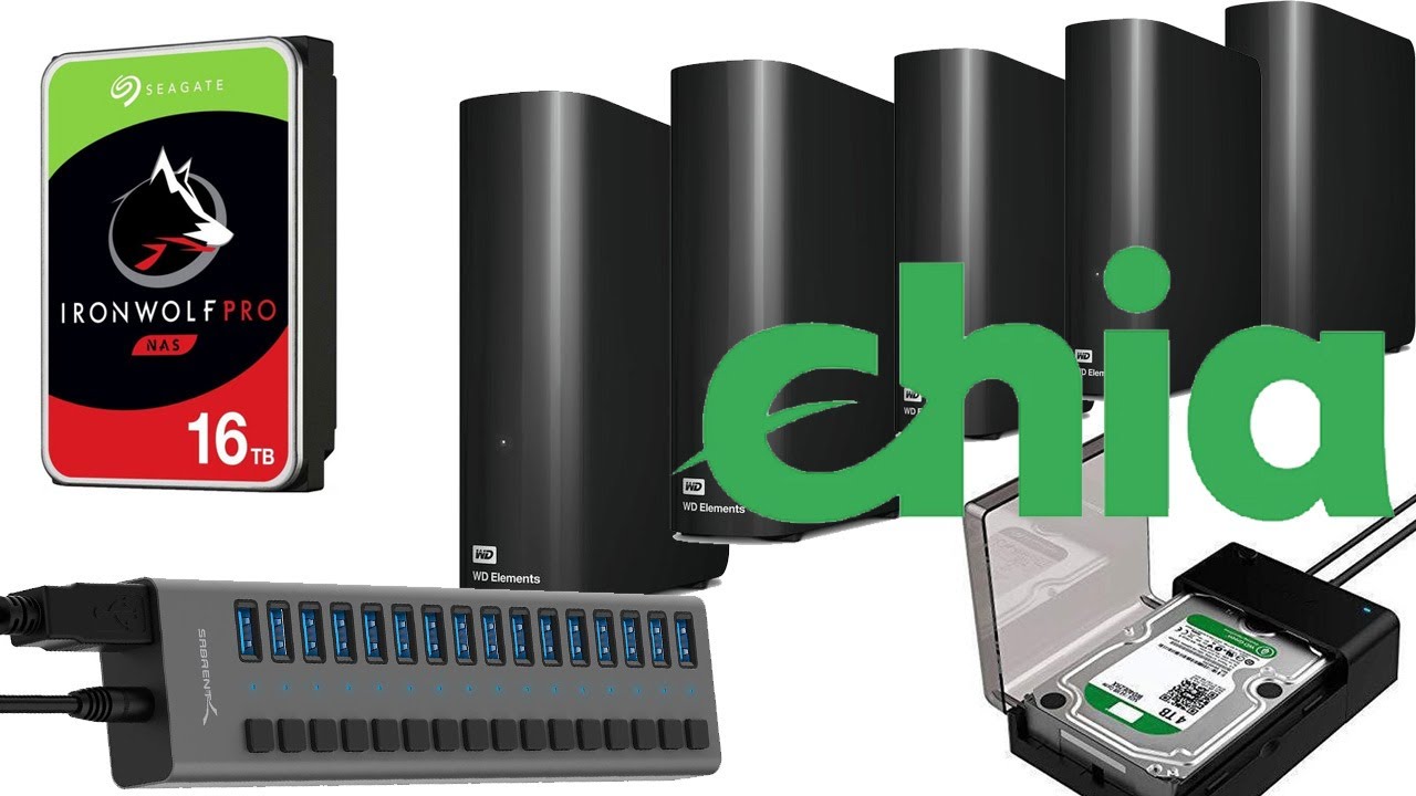 Собираем ферму на внешних HDD Хранение плотов chia  Выбор жестких дисков, usd hub,  тонкости