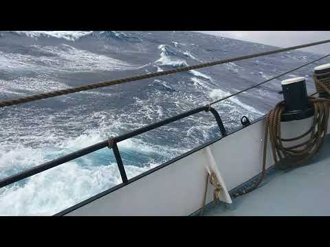 Cooking at rough sea, this is the same day just from outside