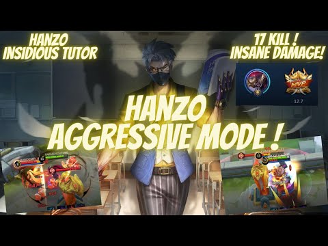 17 KILL ! Hanzo Insane Damage / Hanzo Global Best Build 2021 | By Takaşi | Mobile Legend