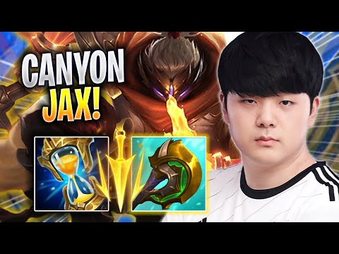 CANYON LITERALLY GOD MODE WITH JAX! - DK Canyon Plays Jax JUNGLE vs Kindred! | Season 2023