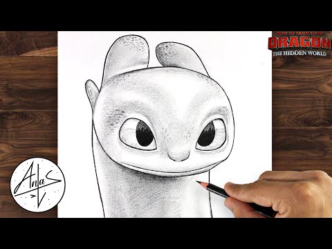 Step-by-Step Guide: How to Draw LIGHT FURY from How to Train Your Dragon