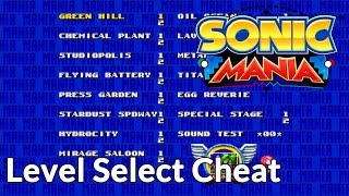 Sonic Mania Cheats: how to reach level select and sound test!