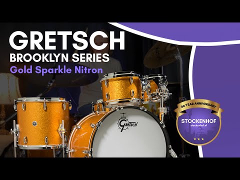 Gretsch Brooklyn Series - Gold Sparkle Nitron - Drums