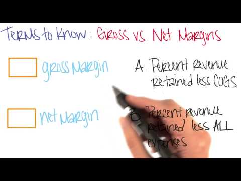 Understand Gross vs Net Margin | App Monetization | Udacity