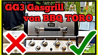 Premium Edelstahl Gasgrill GG3 von BBQ TORO | Produktvorstellung