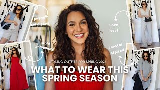 STYLING SPRING OUTFITS (ft. Quince) jumpsuits, maxi dresses, linen sets, capsule wardrobe | 2025