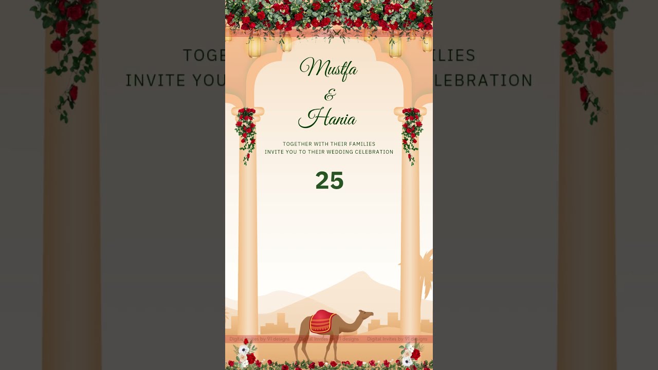 Rustic Floral Save the Date Announcement