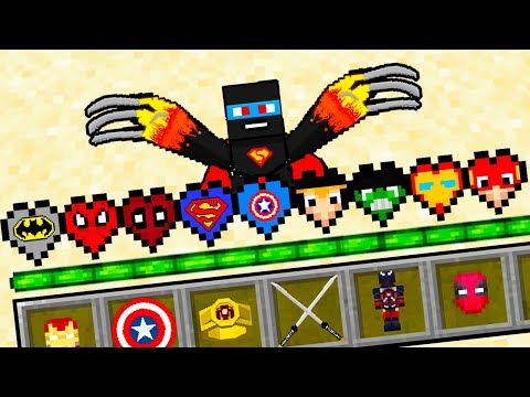 MINECRAFT MAS CORAÇÕES SÃO SUPER-HERÓIS